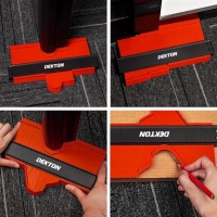 Sablon pentru contur, 250 mm, rosu/negru, Dekton DT55305